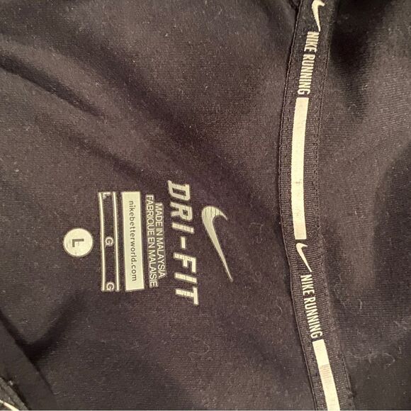 Nike Dri Fit Black Running Lightweight Jacket Size Large Nike Elements - Picture 9 of 11